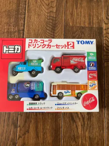코카콜라 드링크카 세트 2 토미카