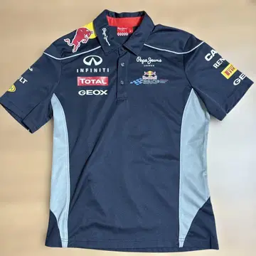 Pepe Jeans Red Bull Racing 피케 셔츠 M 네이비