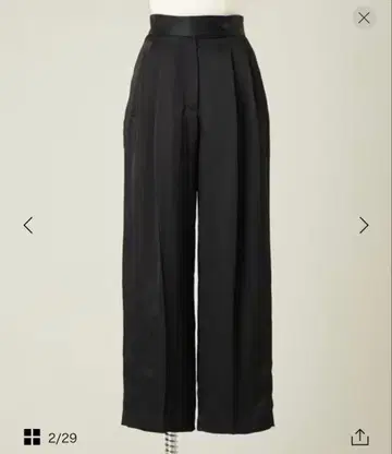 conte 새틴 턱 와이드 팬츠 2025SS