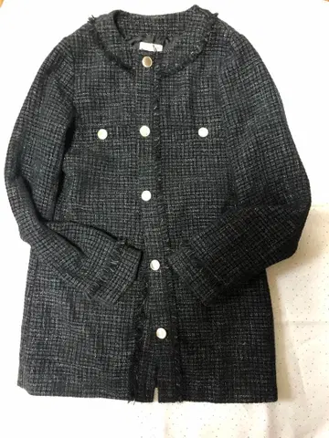 RESEXXY 트위드 노카라 자켓 F 사이즈