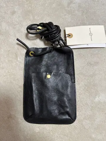 새상품 JOURNAL STANDARD 가죽 스마트폰 숄더백 블랙