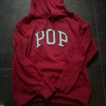 POP TRADING COMPANY 자수 로고 후드티