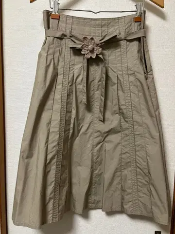 SONIA RYKIEL 플레어 스커트 42 베이지