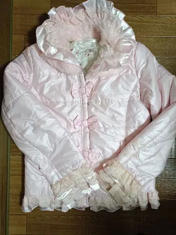아주 좋아하는 프릴 달린 핑크 자켓 LL 사이즈