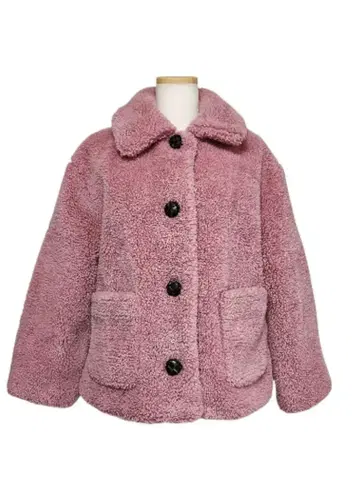 ZARAWOMAN 핑크 보아 자켓