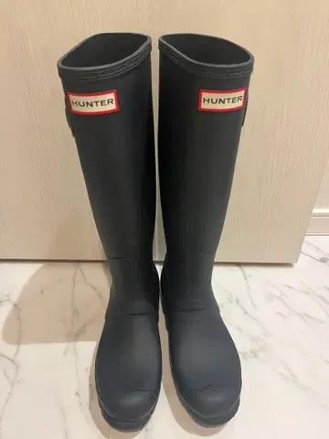 HUNTER 블랙 롱 부츠