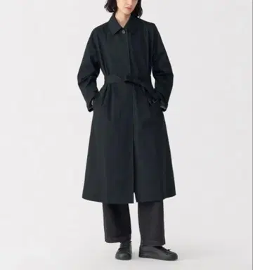 MUJI Labo 여성 고밀도 코튼 싱글 브레스 코트