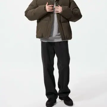 유니클로 와이드 스트레이트 청바지