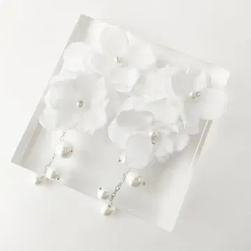 플라워 귀찌 브라이덜 액세서리 웨딩 빅 사이즈 플라워