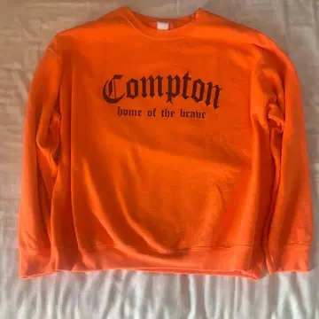 ACEFLAG 컴프턴 스트릿 스타일 트레이닝복 긴팔 맨투맨 오렌지