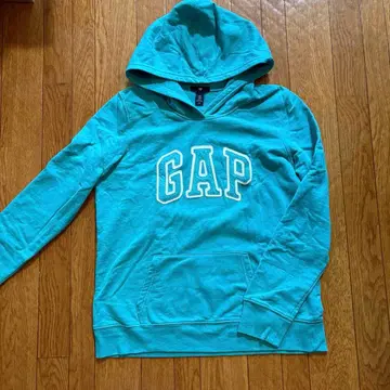 레어 컬러 GAP 터콰이즈 후드 부착 후드티