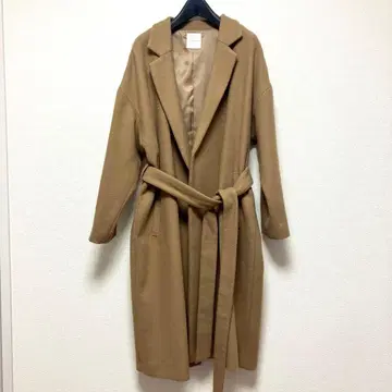 가운 코트 카멜 M 로리즈팜 클리닝 완료 에어리 울