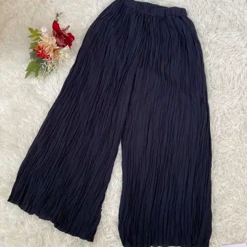 [크리스찬 오자르] 플리츠 가우초 팬츠(9) 넉넉한 전체 밴딩