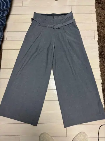 HARE 그레이 와이드 팬츠