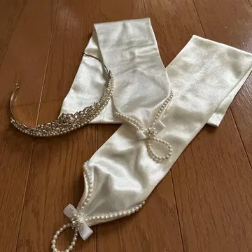 웨딩 그로브 베일 티아라 세트 브라이덜 결혼식