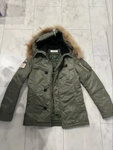 V.R.S.H. 밀리터리 자켓 M 올리브 그린