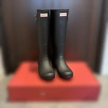 HUNTER 레인부츠 블랙 UK5