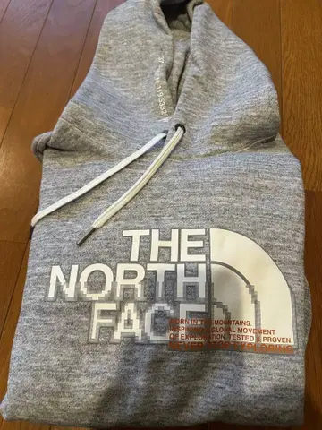 THE NORTH FACE 그레이 후드 부착 후드티