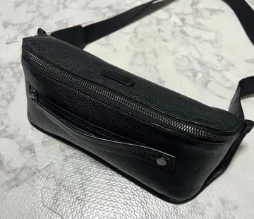 FURLA 훌라 바디 백, 웨스트 파우치 블랙 가죽 남녀 공용