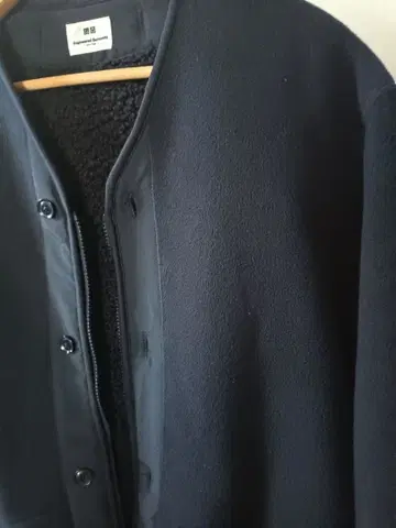 UNIQLO Engineered Garments 플리스 노카라 코트