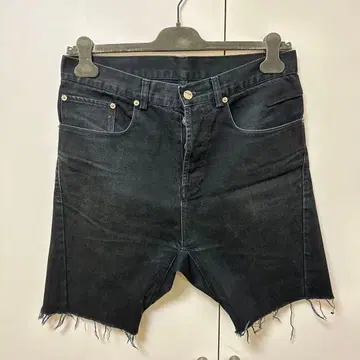 Tsubi 숏 데님 팬츠 프린지 마감