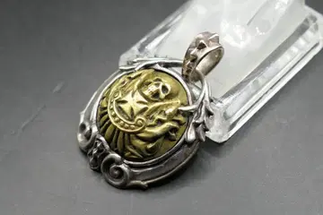 새상품급 딜 디자인 DEAL DESIGN 스컬 목걸이 탑 놋쇠