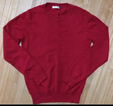 캐시미어 100% 스웨터 니트 긴팔 M 사이즈 레드