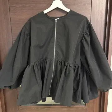 coca 벌룬 슬리브 개더 자켓