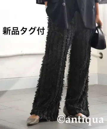 새상품 antiqua 안티카 프린지 팬츠 와이드 팬츠