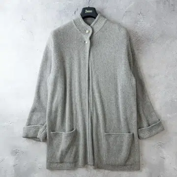 일본제 캐시미어 100% 롱 리브 니트 가디건 F 그레이 가을/겨울