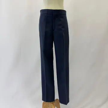 Drawer 드로어 센터 프레스 팬츠 네이비 40 울 실크