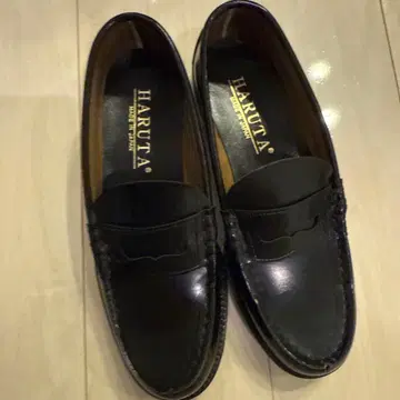 [ 시착만 함 ] 27cm 3E 하루타 로퍼 블랙