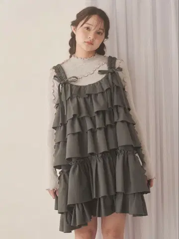 merry jenny 휘핑 크림 미니 원피스