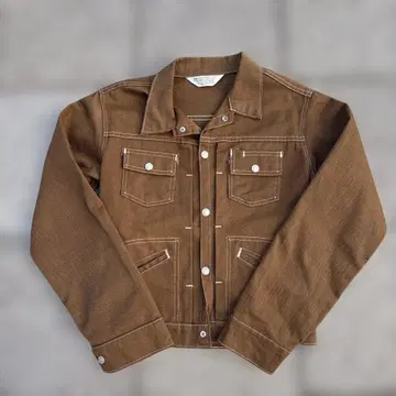 70s Towncraft BOYS 브라운 G 디자인 화이트 스티치