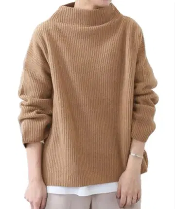 브리티시 얀 보틀넥 풀오버