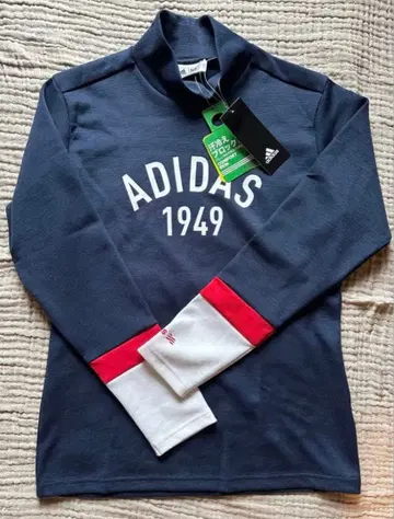 미사용 새상품 아디다스 골프 여성용 모크넥 셔츠 L 사이즈 네이비