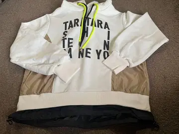 리즈레이 후드 부착 이종 소재 후드티