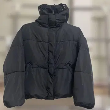 레트로걸 충전솜 페이크 다운 자켓 스탠드 카라