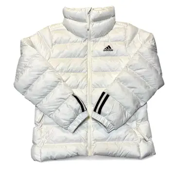 [ 미사용 새상품 택 없음 ] adidas 패딩 자켓 L 다운 화이트