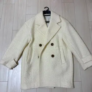 프로포션 바디 드레싱 새상품급 울 코트 S 화이트