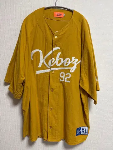 Keboz 반팔 셔츠 XL 머스타드