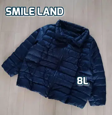 새상품급 SMILE LAND 다운 자켓 코트 네이비 8L