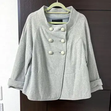 언타이틀 UNTITLED 숏 기장 코트 판초풍 코트