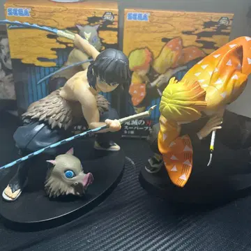 귀멸의 칼날 이노스케 젠이츠 피규어 세트 박스 포함