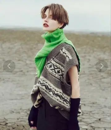 JANESMITH 제인 스미스 캐나디안 니트 V넥 니트 베스트