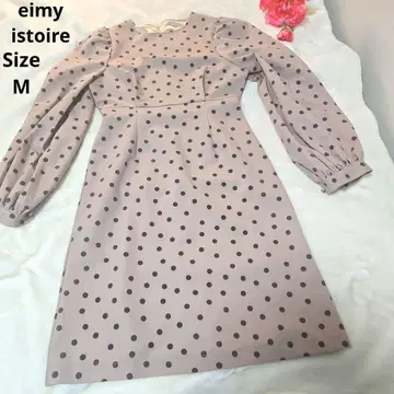 [ 인기 eimy istoire ] 베이지 도트 원피스 사이즈 M