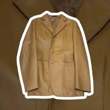 [타카큐] 카멜 싱글 리얼 가죽 자켓