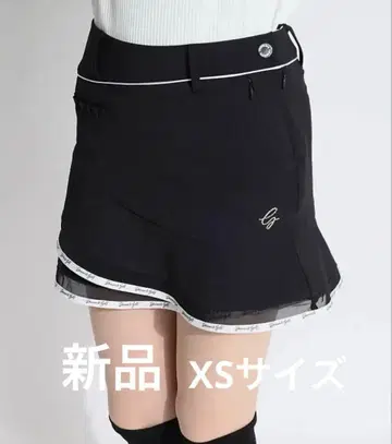 데상트 스커트 스트레치 플레어 스커트 골프 여성용 새상품