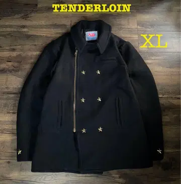 텐더 로인 01AW 별 스터드 울 P 코트