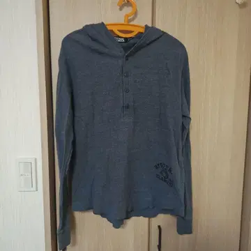 HYSTERIC GLAMOUR 후드 부착 그레이 긴팔